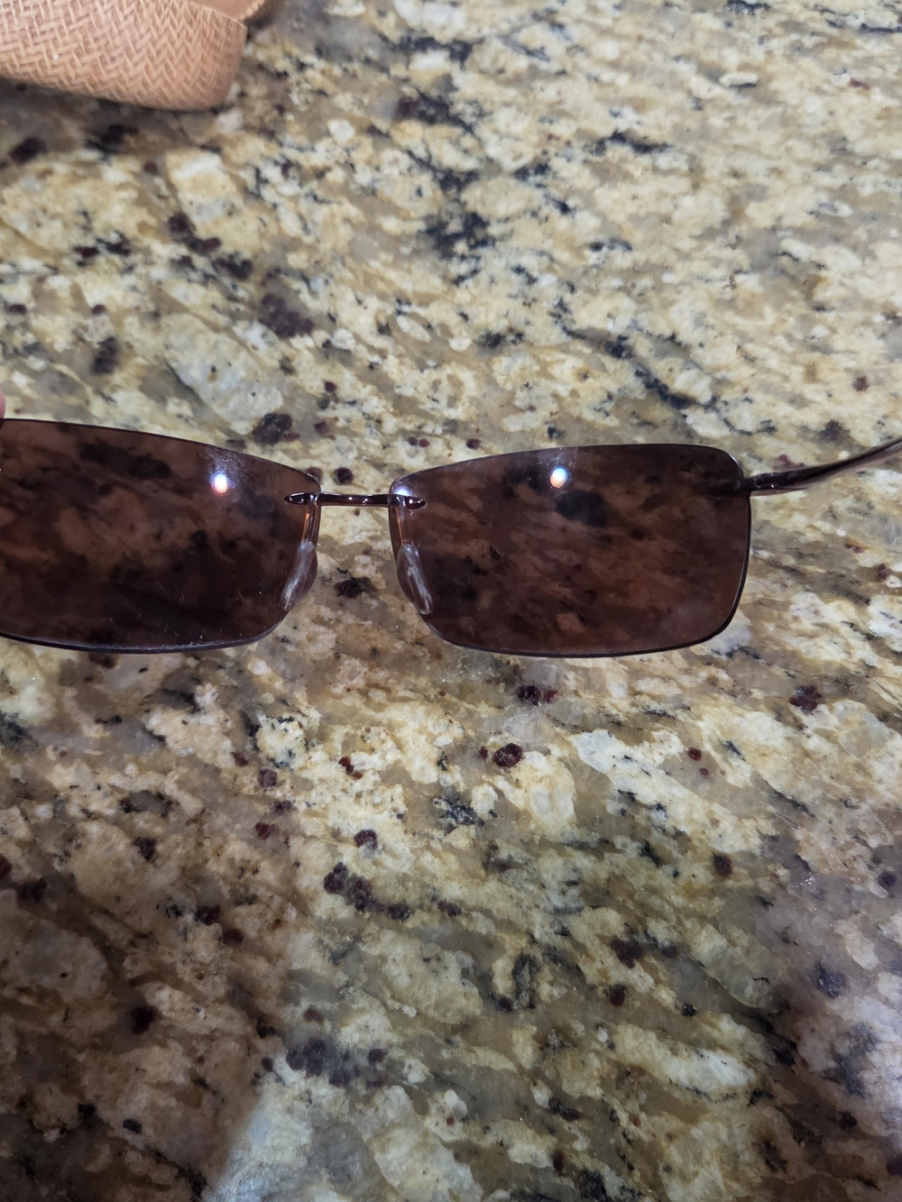 Maui Jim Rimless Brown Gradient Sunglasses - Picture 3 of 12